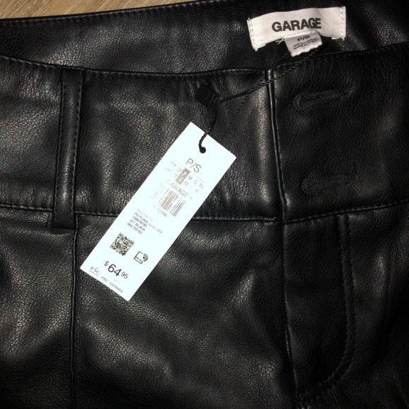 Faux Leather Flare Leg Pant - Picture 3 of 4